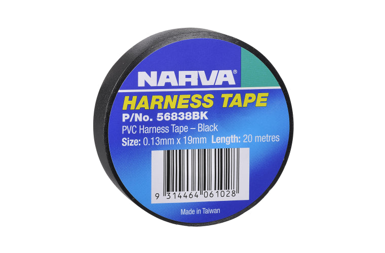 Narva PVC Harness Tape Black 19mm 56838BK