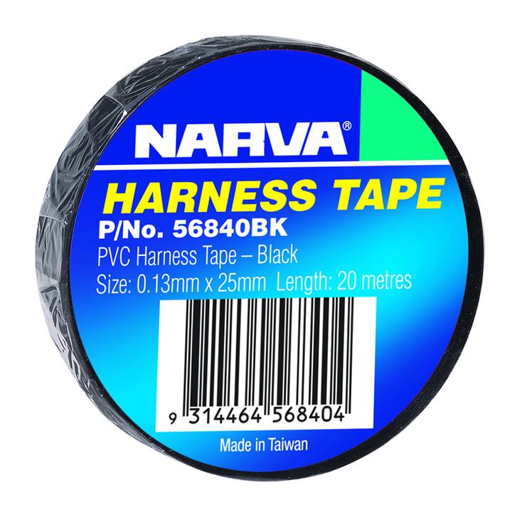 Narva PVC Insulation Tape 25mm x 20m Black 56840BK
