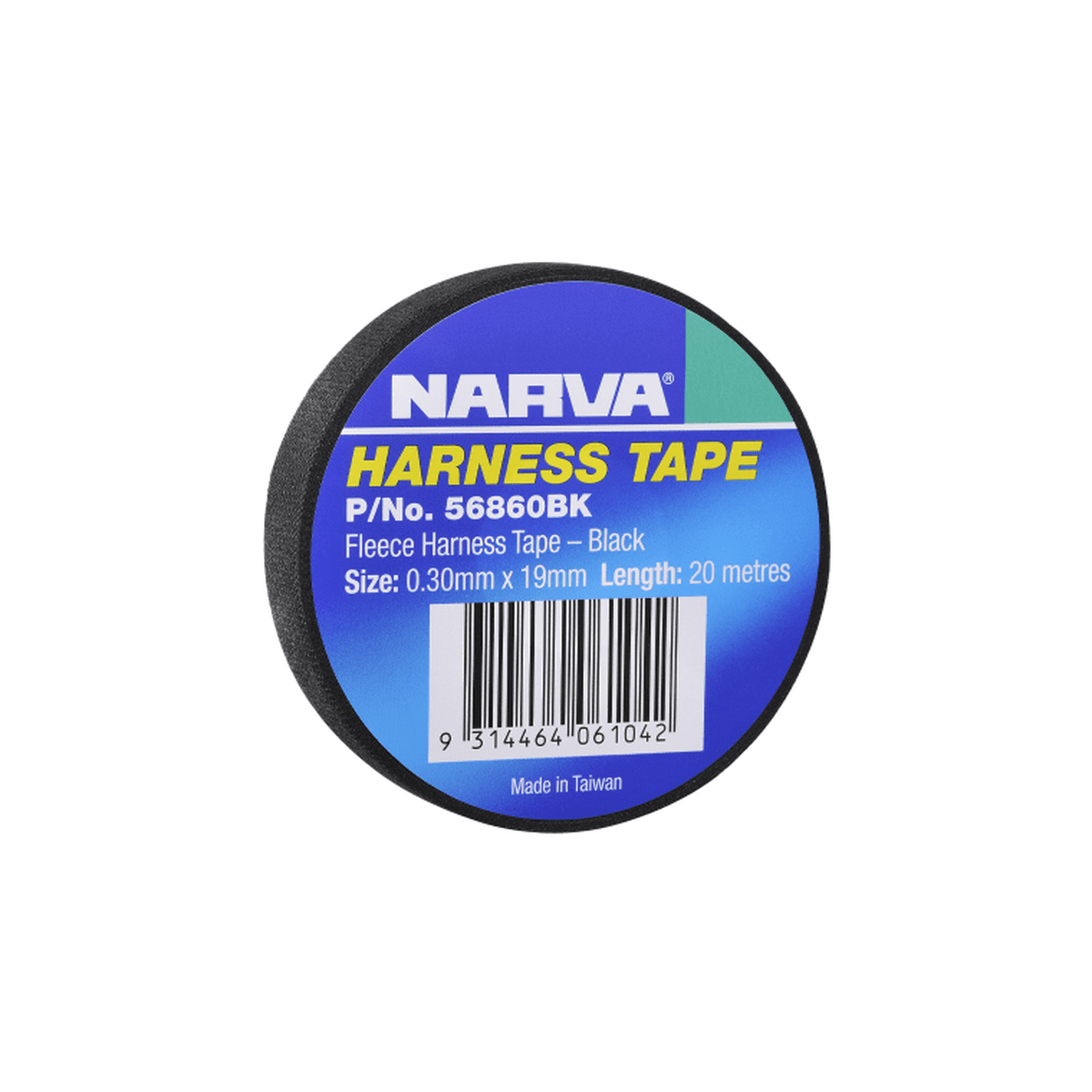 Narva PVC Pet Fleece Harness Tape Black 19mm 56860BK