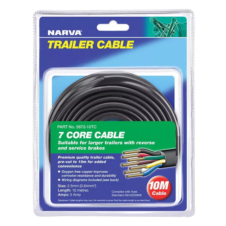 Narva 7 Core Trailer Wire 2.5mm x 10m 5872-10TC
