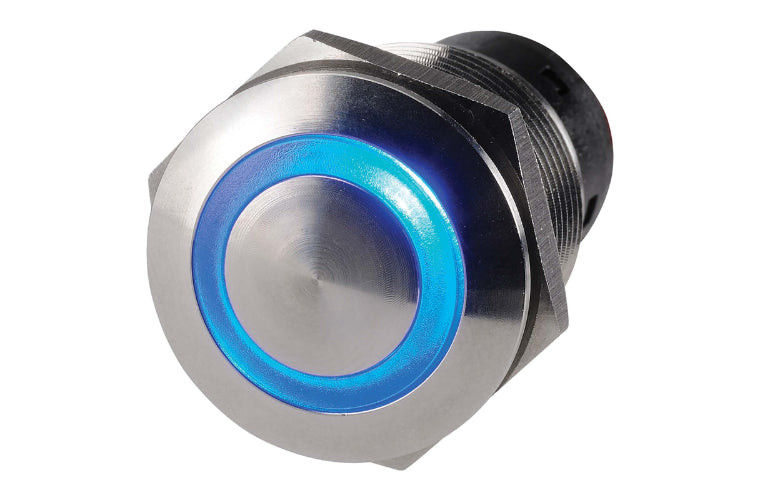 Narva LED Push Button Off/On Switch Blue 39mm x 22mm 60074BL
