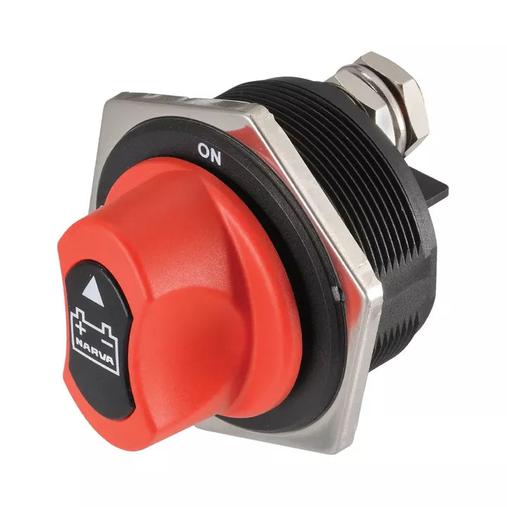 Narva Battery Master Switch Rotary 12V 300A Removeable Keyed Knob 61045BL