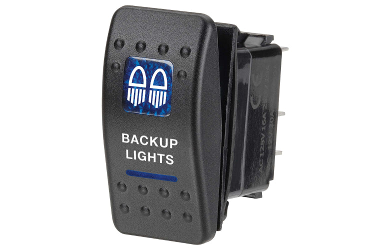 Narva Switch Rocker Illuminated On Off Blue 63142BL