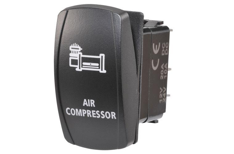 Narva Rocker Switch Air Compressor 12/24V Blue LED 63228BL