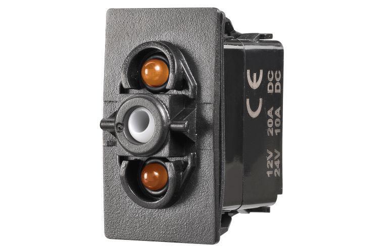 Narva Switch Momentary Rocker Base 12/24V Amber LED 63250BL