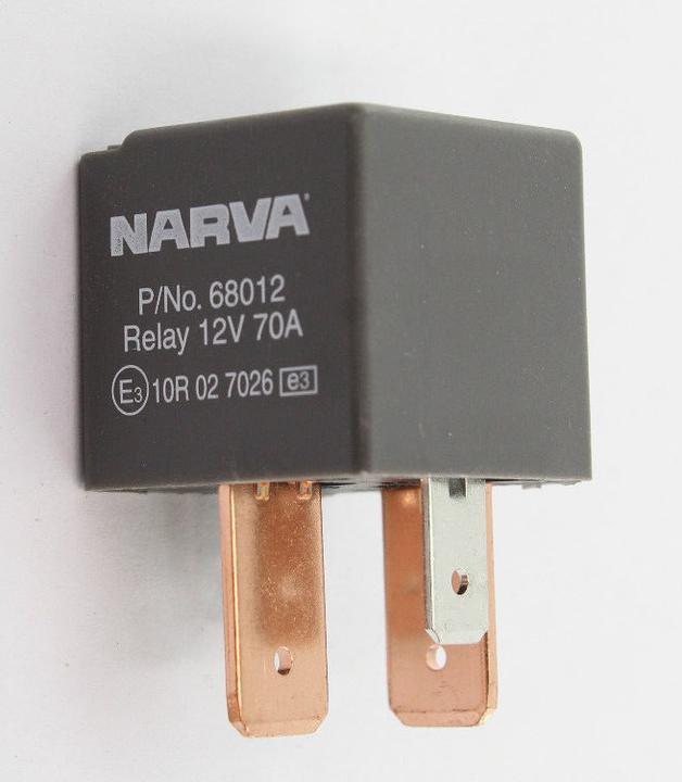 Narva Relay Normally Open With Resistor 12V 4 Pin 70A 68012BL