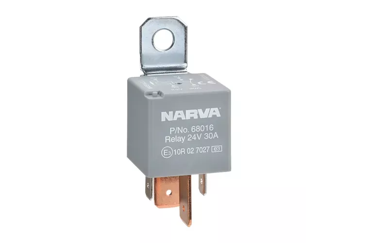 Narva Relay Normally Open With Resistor 24V 4 Pin 30A 68016