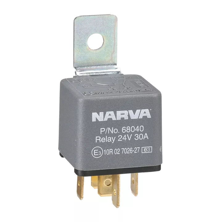 Narva Relay Normally Open With Diode 24V 5 Pin 30A 68040BL