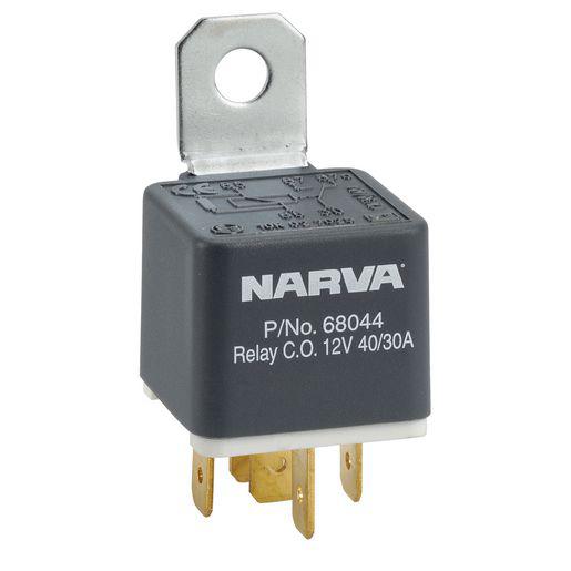 Narva Relay Change-Over With Diode 12V 5 Pin 40A/30A 68048BL