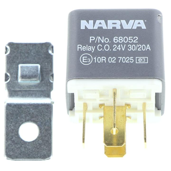 Narva Relay Change-Over With Resistor 24V 5 Pin 30A/20A 68052