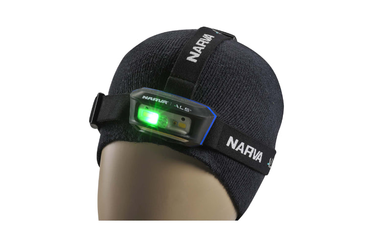 Narva LED Rechargeable ALS Head Lamp With Green & Red Functions 250 Lumens 71427