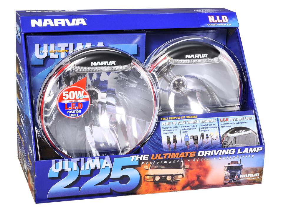 Narva Ultima 225 HID Combination Driving Lamp Kit 12V 50W - 71700HID