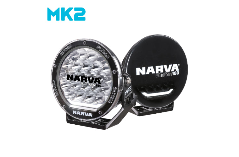 Narva Ultima 180 MK2 LED Black Driving Light Kit 180mm 9-33V 120W 5700K 71732BK