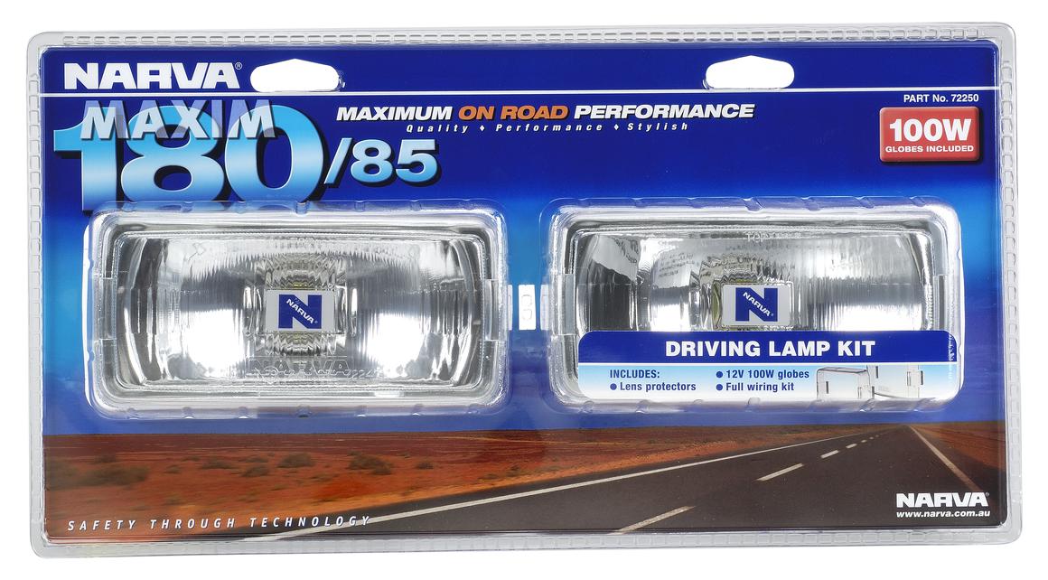 Narva Maxim 180/85 Driving Lamp Kit 12V 100W - 72250