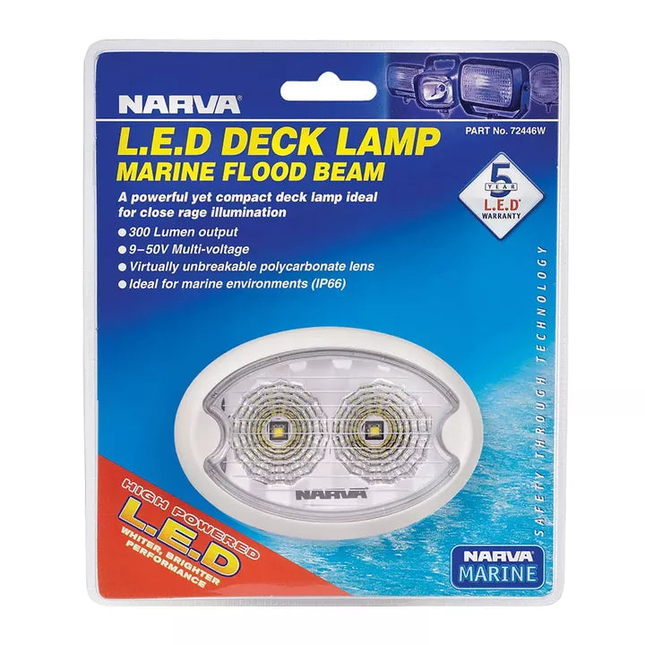 Narva LED Work Lamp Marine White 72446W