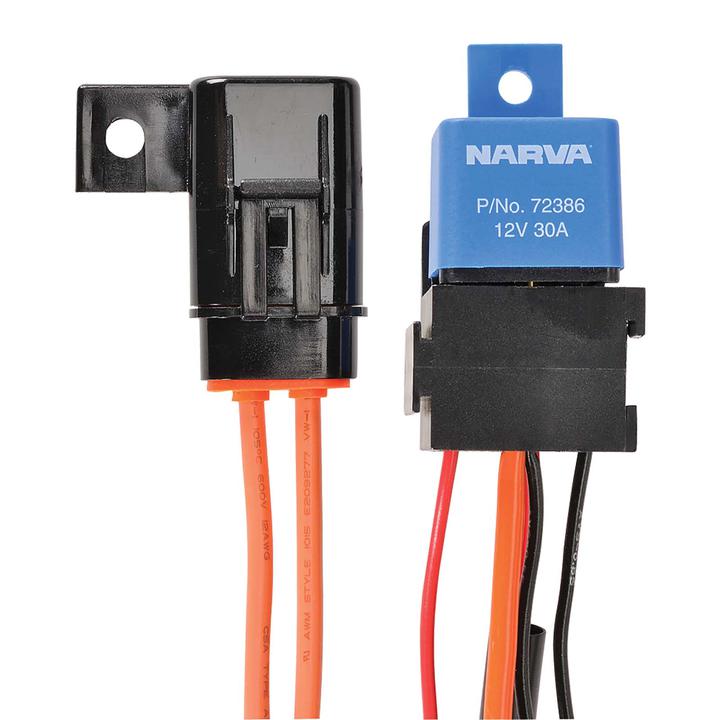 Narva Driving Light & Light Bar Harness with Red LED Off/On Rocker Switch 12V (10Pk) 74401/10