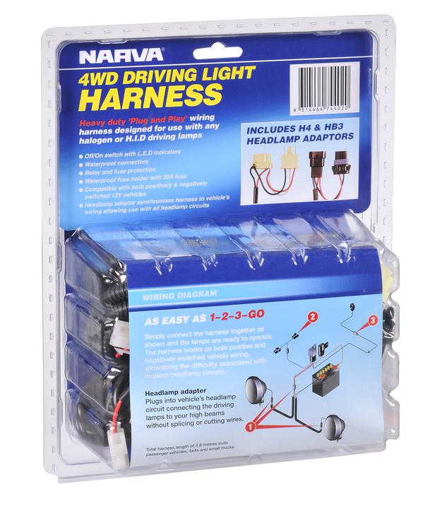 Narva Driving Light Harness 24V - 74402-24