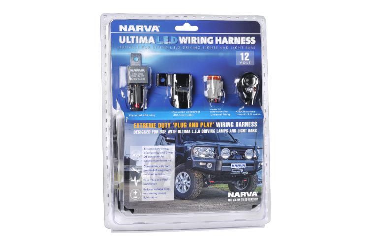 Narva Ultima 215 8.5"" LED Driving Light Wiring Harness 12V 74403