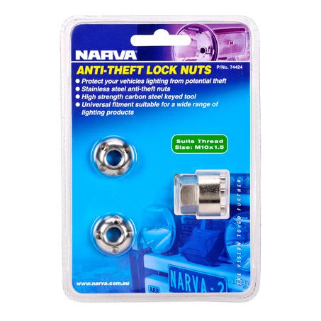 Narva Security Nuts M10 x 1.5 (2Pk) 74424