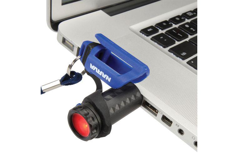 Narva Rechargable LED USB Torch 81037BL