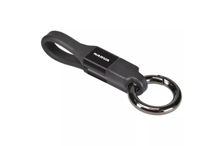 Narva Keyring Cable Micro USB & Lightning Dual Faced (Blister 1Pk) 81073BL