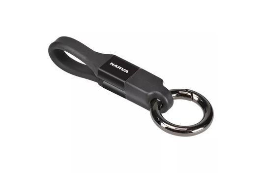 Narva Keyring Cable Micro USB & Lightning Dual Faced (Blister 1Pk) 81073BL