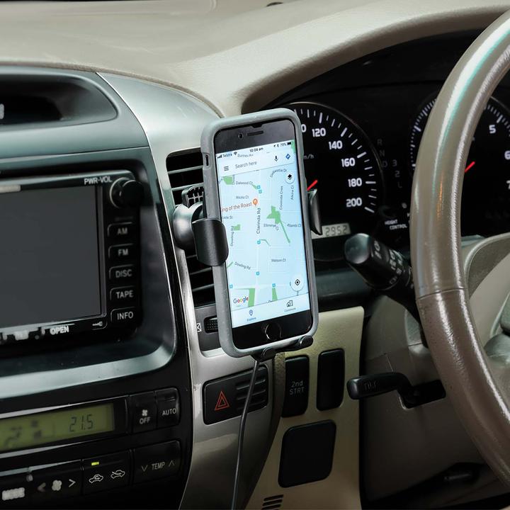 Narva Wireless Charging Phone Holder with Air Vent Mount 2.5A 5V 81122BL