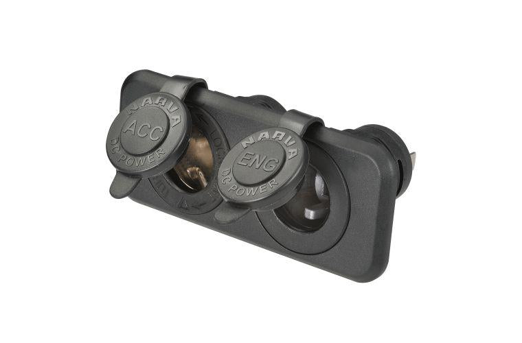Narva Twin Flush Mount Socket Accessory/Engel 81141BL