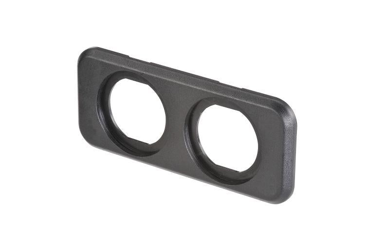 Narva Twin Blank Flush Mount Housing Black 81149BL