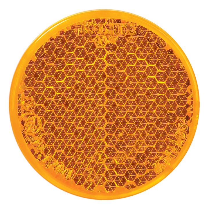 Narva Retro Reflector with Self Adhesive Round Amber 42mm 83991BL