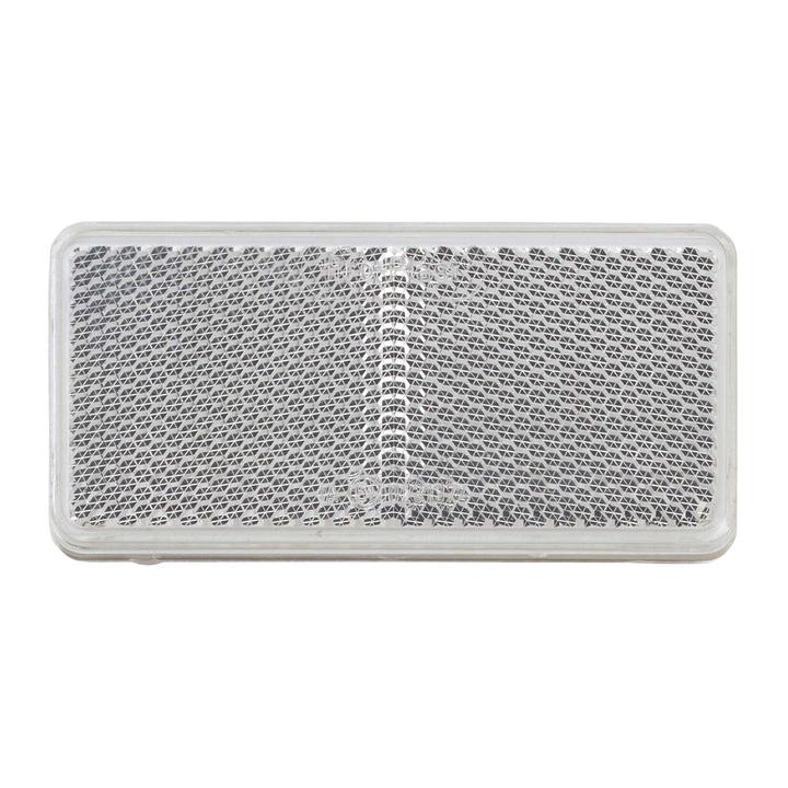 Narva Retro Reflector with Self Adhesive Rectangle Clear 94mm x 42mm (50Pk) 84050/50
