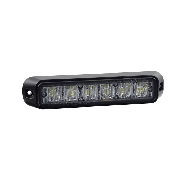 Narva Low Profile High Powered LED Warning Light White 6 x 1W 12/24V 85206W