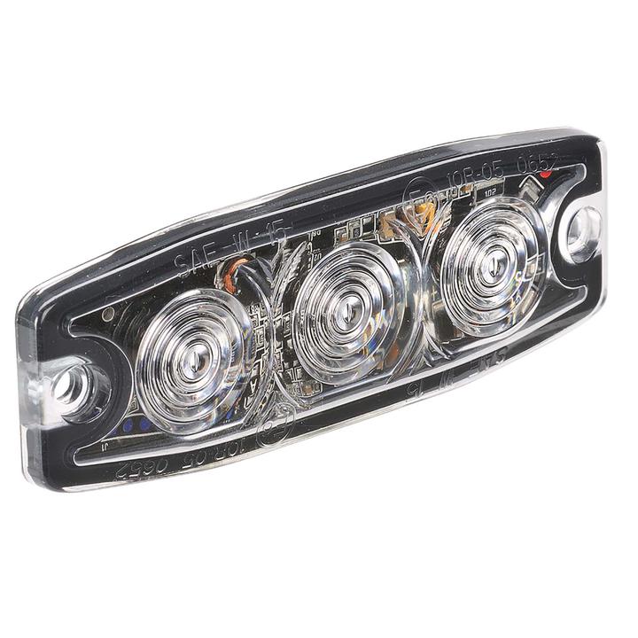 Narva LED Warning Light Amber 3x1W 12/24V 85213A