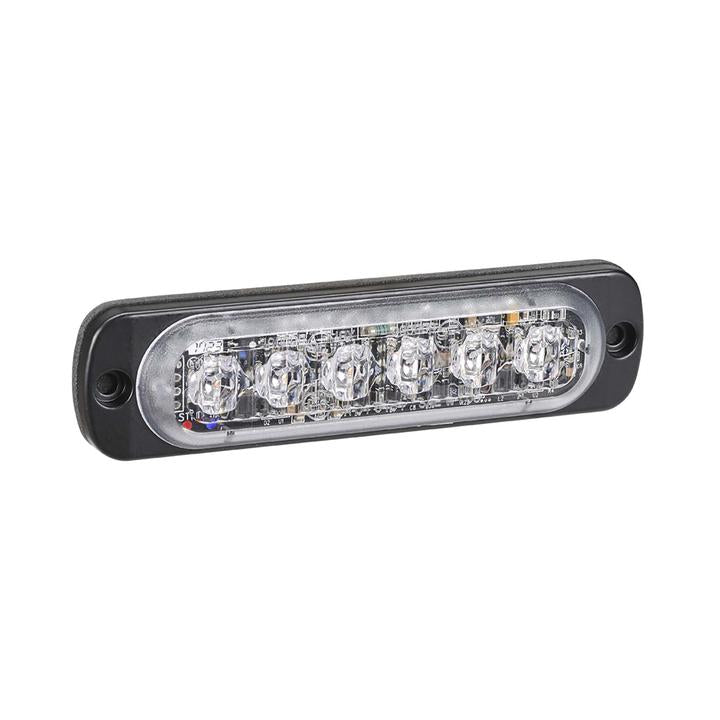 Narva Undercover Low Profile LED Warning Lamp with Flash Pattern Red/Blue 12-24V 6 x 1W 85215RB