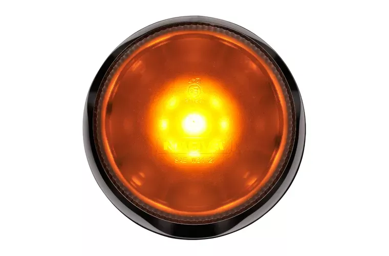 Narva LED Pulse II Flange Strobe Light Amber/Clear Lens 85246AC
