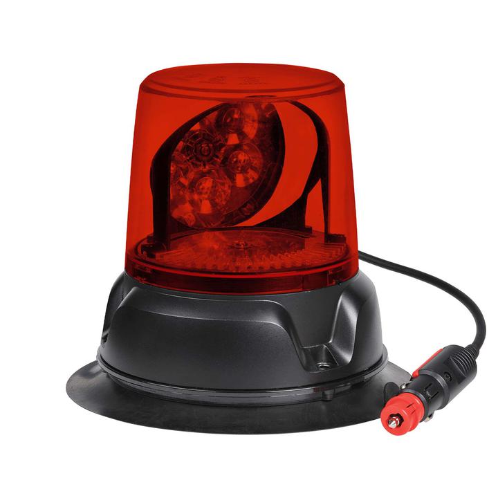 Narva LED Aeromax 12/24V Rotating Beacon Magnetic Base Red 85472R