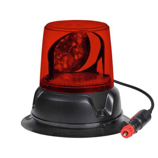 Narva LED Aeromax 12/24V Rotating Beacon Magnetic Base Red 85472R