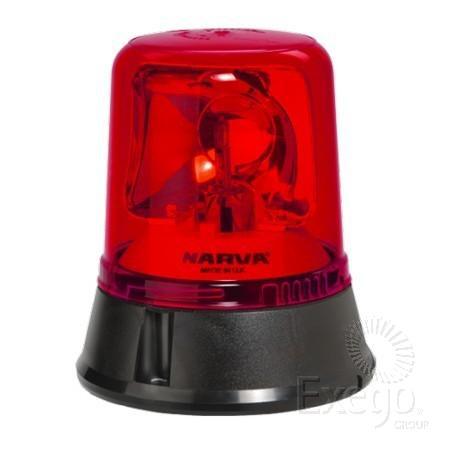 Narva Optimax Rotating Beacon with Flange Base Red 12/24V 85650R