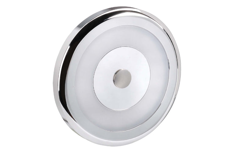 Narva Interior Lamp Chrome Bezel 10-30V Cool White w/ Touch On/Dim/Off Switch 87472