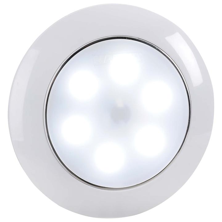 Narva Saturn Dual Colour Interior Lamp with Touch Switch Round White/Red 75mm 12V 5700K 87501WRBL
