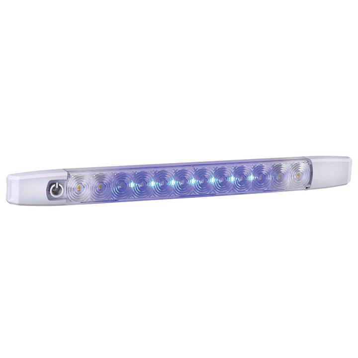 Narva LED Dual Colour Strip Lamp White/Blue 12V 87538WBBL