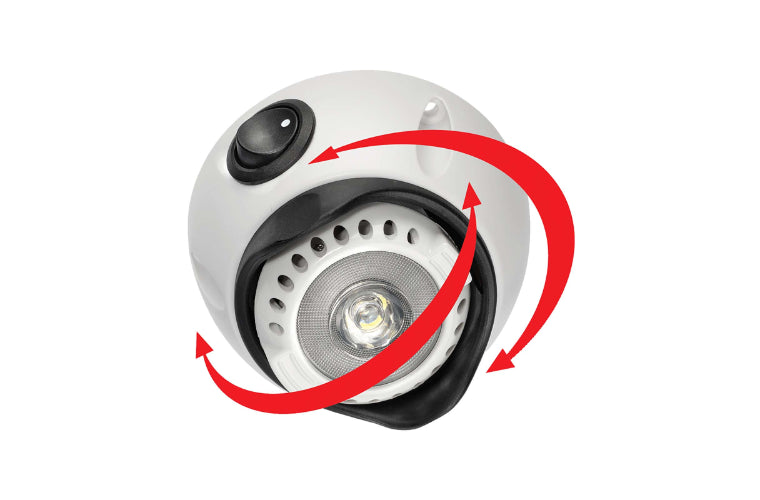 Narva LED Swivel Lamp Interior w/On/Off Switch 87654