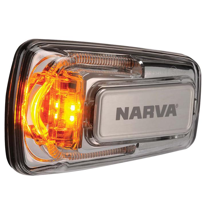 Narva LED Side Direction Indicator Clear w/ 0.3m Cable