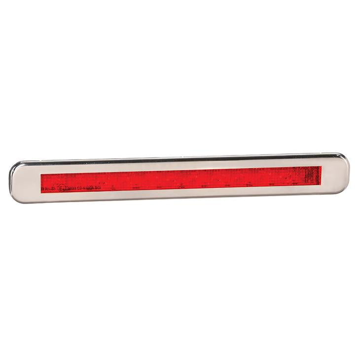 Narva Model 39 LED Stop/Tail Lamp with Stainless Steel Cover Red 9-33V 93912BL