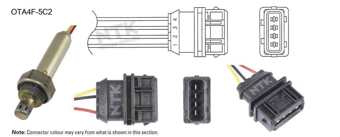 NTK Oxygen Lambda Sensor OTA4F-5C2