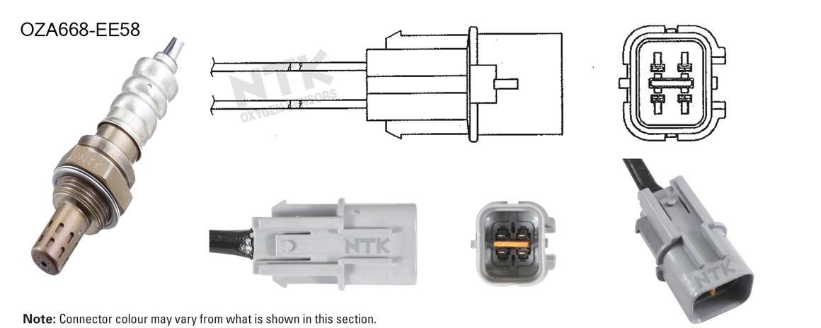 NTK Oxygen Lambda Sensor OZA668-EE58