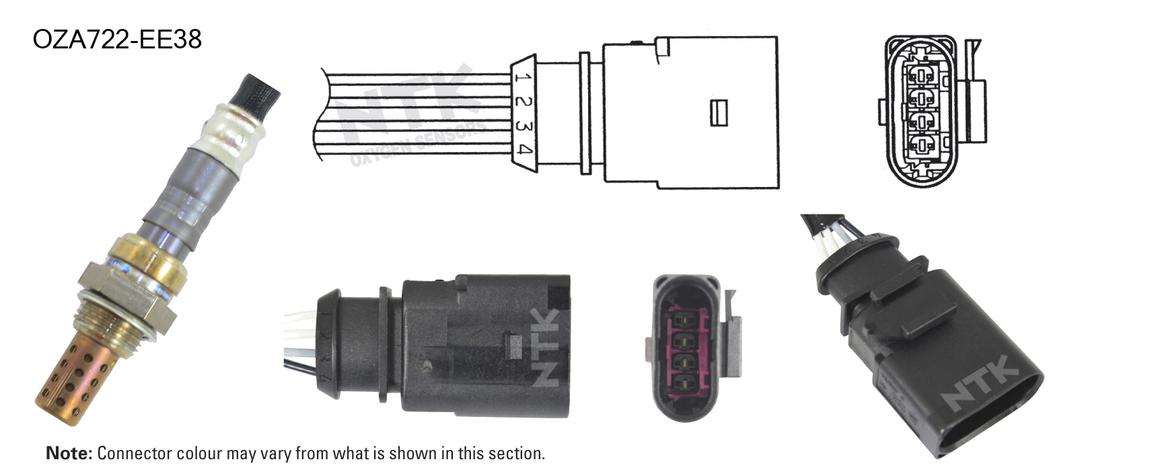 NTK Oxygen Lambda Sensor OZA722-EE38