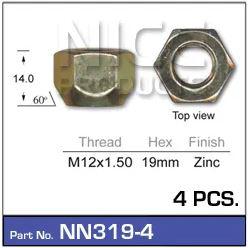 Champion Fasteners Nut Pack-Inverted Flare 1/4 5803BP