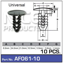 NICE Fasteners 10 Pack AF061-10