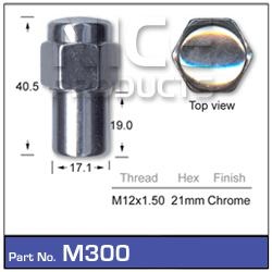 NICE Mag Wheel Nut M12x1.50 Medium Shank M300